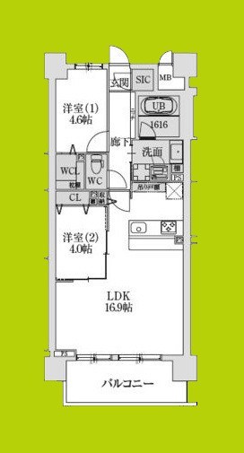 スプランディッドXI 間取り図