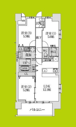 スプランディッドXI 間取り図