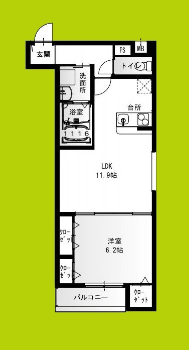 フジパレス鴻池新田Ⅴ番館 間取り図