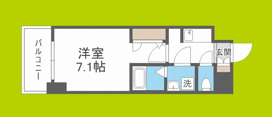 S-RESIDENCE大阪九条North 間取り