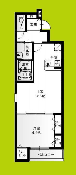 フジパレス鴻池新田Ⅴ番館 間取り図