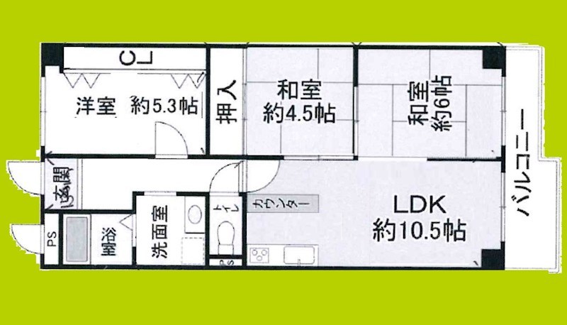 南千里グリーンハイツ 間取り