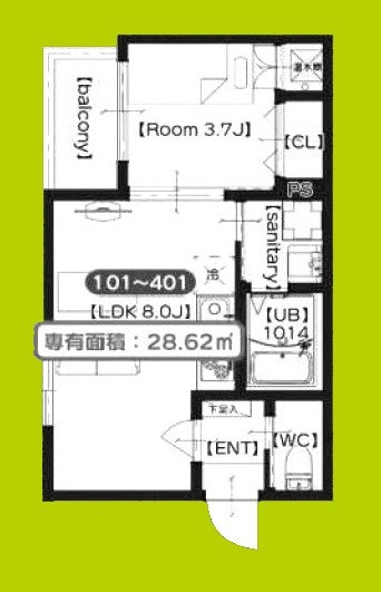 メゾンプラーナ笠屋 間取り