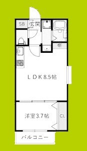 Smith武庫川 間取り