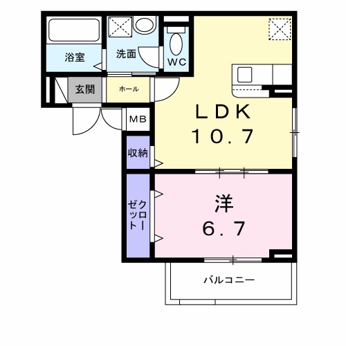 千石東町アパート 間取り図