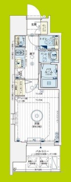 エステムコート難波サウスプレイスⅧハイド 間取り