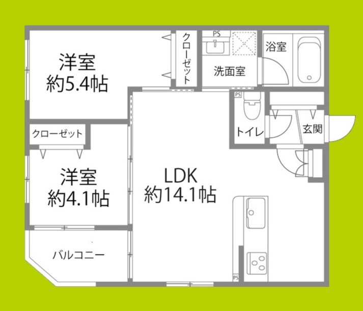 グラン今里NORTH 間取り図