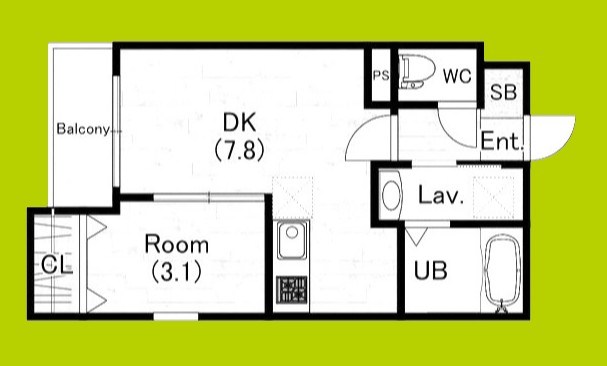 ジーメゾン桃谷 間取り図