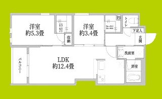 ウェルスクエア山坂 間取り図