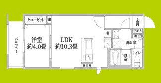 ウェルスクエア山坂 間取り図
