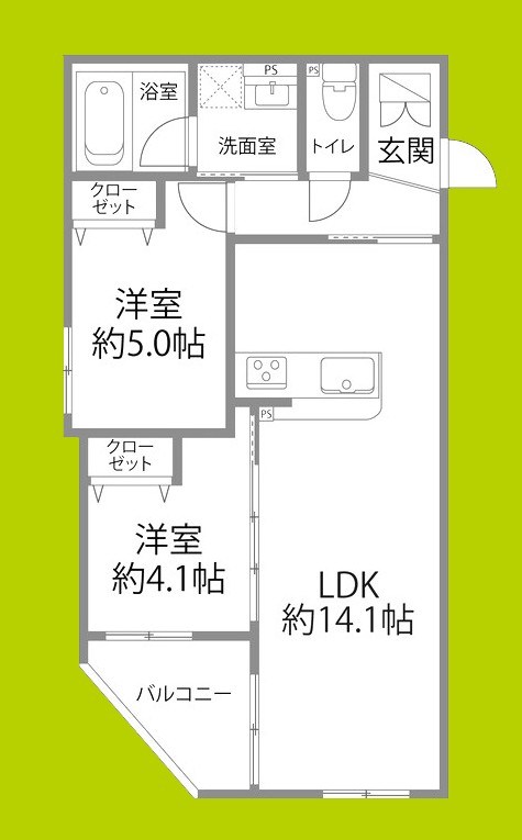 グラン今里NORTH 間取り図