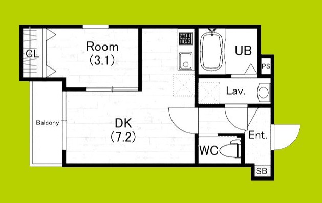 ジーメゾン桃谷 間取り図