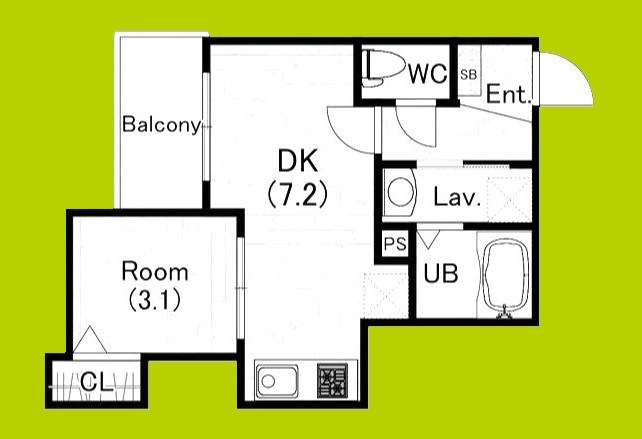 ジーメゾン桃谷 間取り図