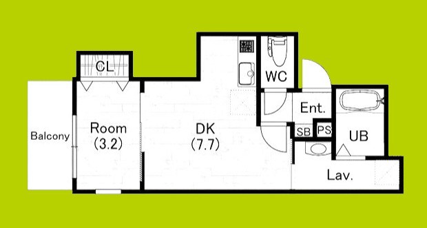 ジーメゾン桃谷 間取り図
