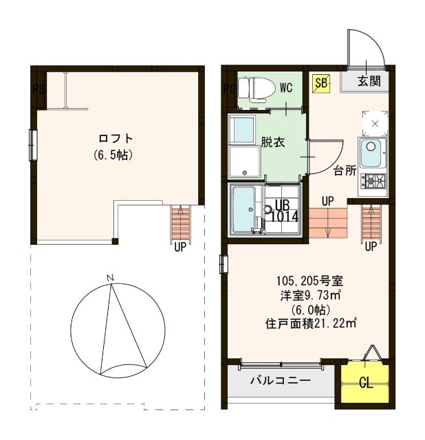 stage　東中浜 間取り