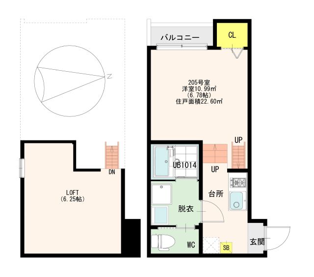 CastleEast L&rsquo;s 間取り