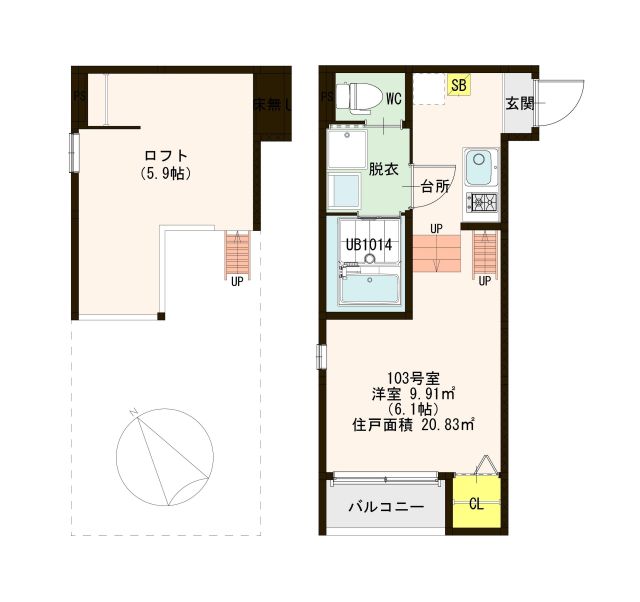 ハーモニーテラス姫里 間取り