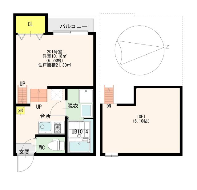 CastleEast L&rsquo;s 間取り