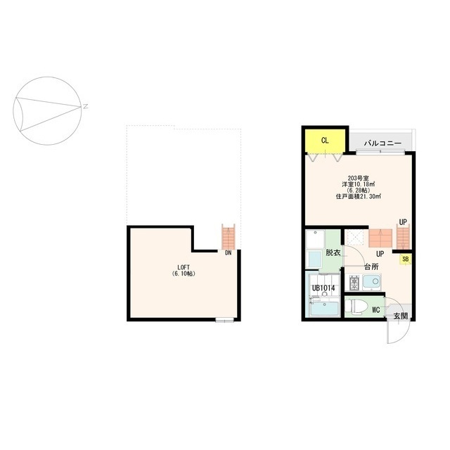 CastleEast L&rsquo;s 間取り