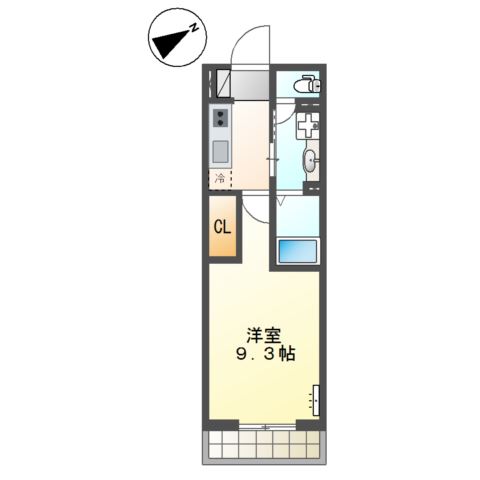 (仮称)大阪市住吉区長居新築アパート 間取り
