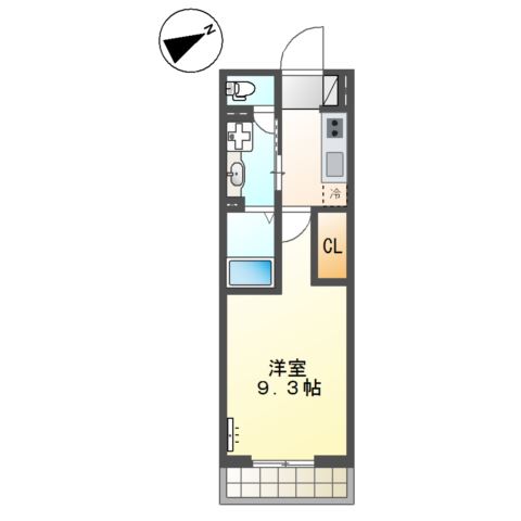 (仮称)大阪市住吉区長居新築アパート 間取り