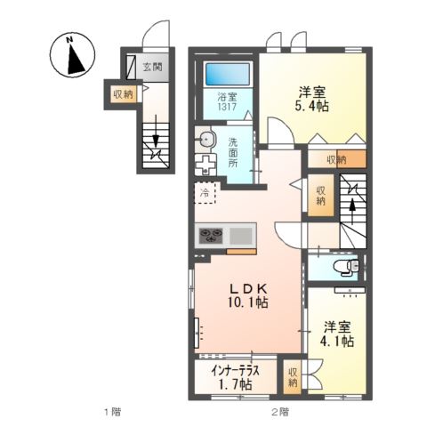 The NOOK west 間取り