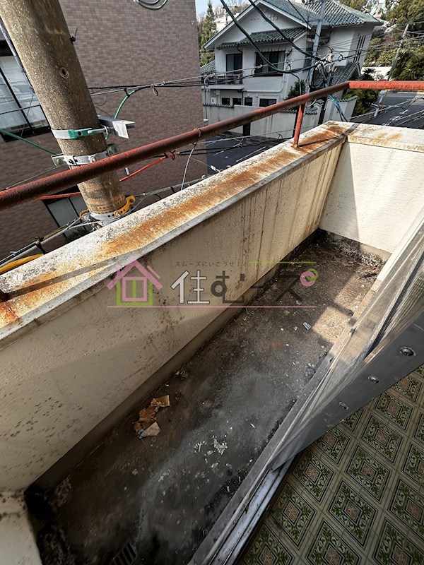 栗田マンション ベランダ