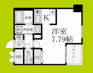ダイドーメゾン大阪本町EAST 間取り