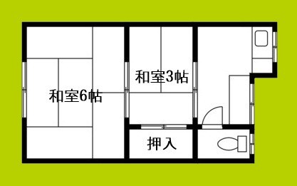 天下茶屋東文化住宅 間取り