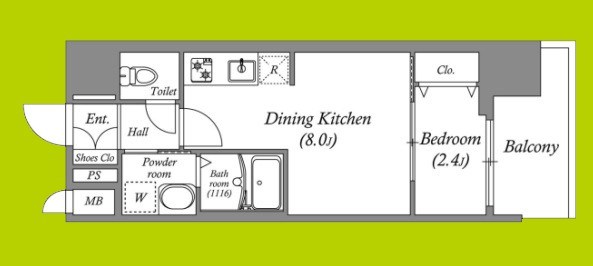 アドバンス大阪アネラ 間取り図