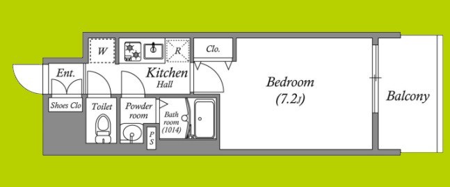 アドバンス大阪アネラ 間取り図