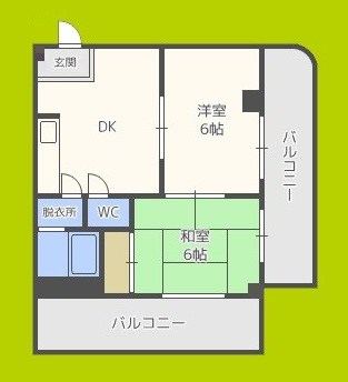 井下カウベル帝塚山 間取り