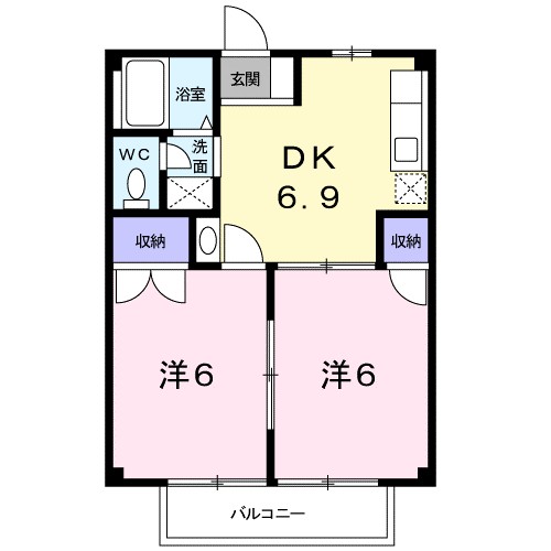 グリーンハイツカワムラⅡ 間取り