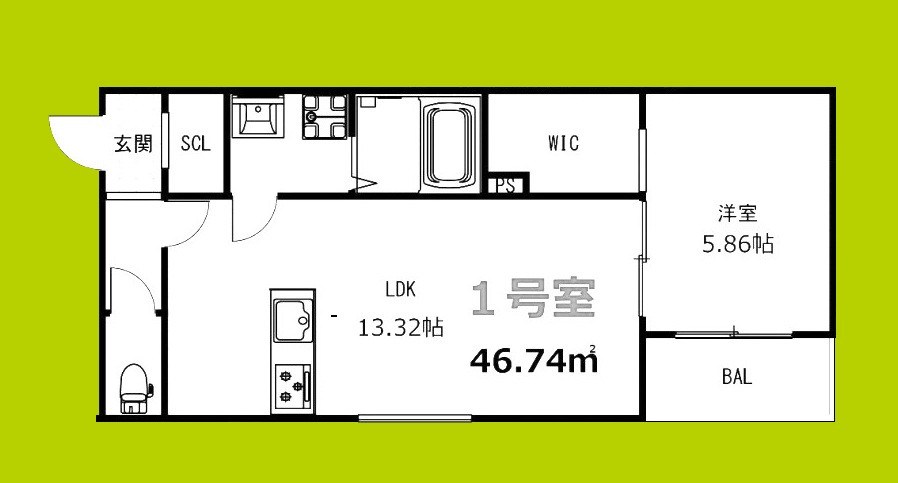 アネッサ堺東 間取り図
