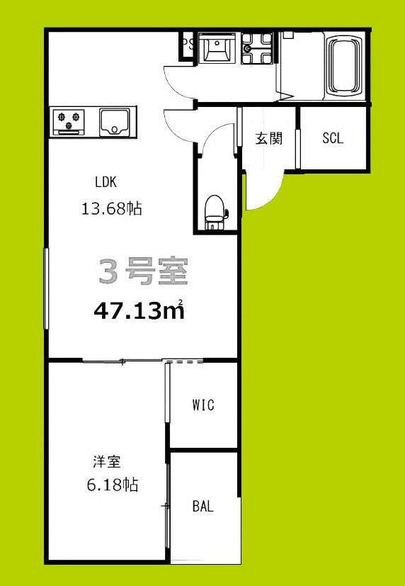 アネッサ堺東 間取り図