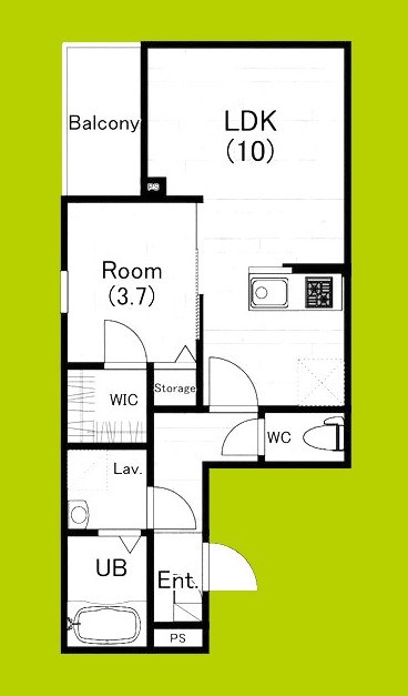 ジーメゾン和泉大宮ソル 間取り図