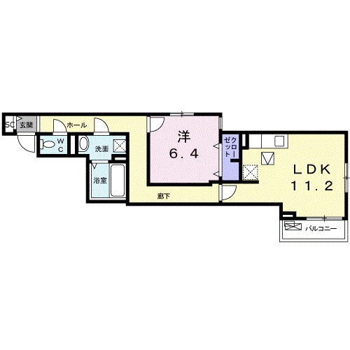 Ｋ&rsquo;ｓ　ｆｌａｔ 間取り