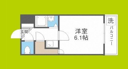 タカノハイム天神橋 間取り