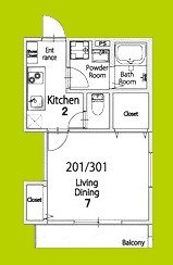 ハピネスコート堺香ヶ丘 間取り