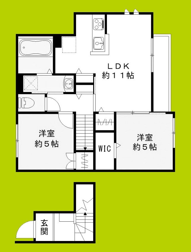 ヴィラ・クレール 間取り図