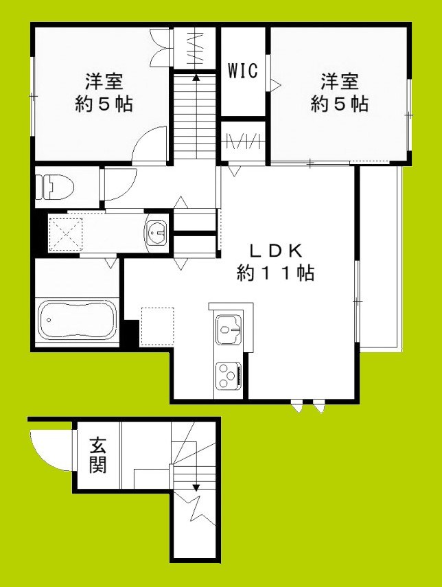 ヴィラ・クレール 間取り図