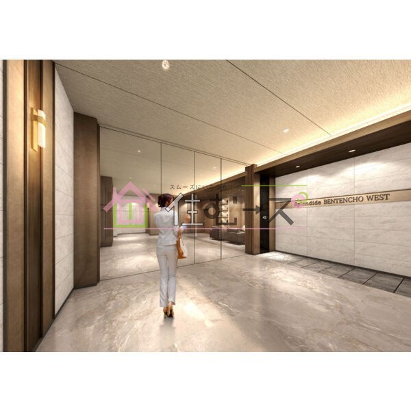 スプランディッド弁天町WEST 玄関