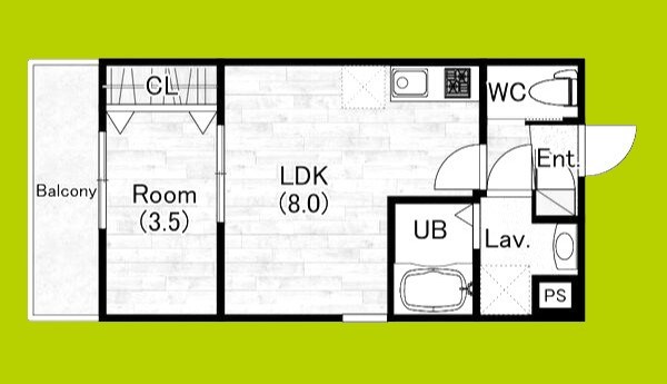 ジーメゾン東浅香山リヴェル 間取り図