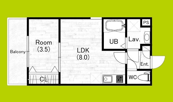 ジーメゾン東浅香山リヴェル 間取り図