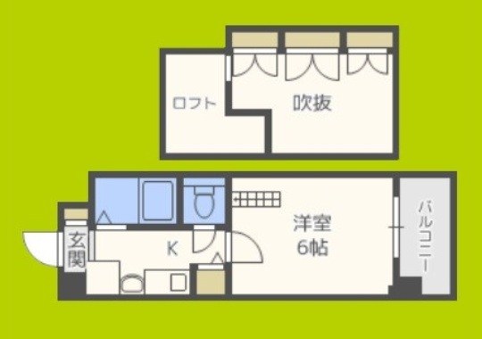 エステムコート梅田茶屋町デュアルスペース 間取り