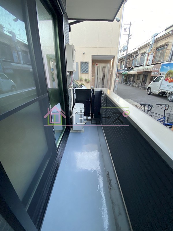 ブライト東住吉 ベランダ