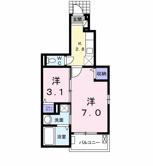 サウス　ラポール 間取り