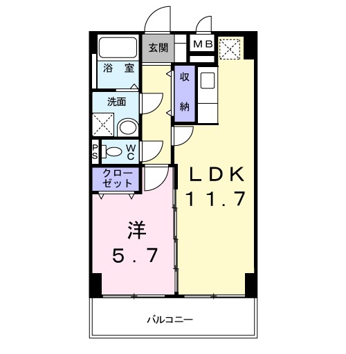 フォンテーヌ　（玉串町西） 間取り