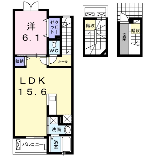 アンジュ　ド　ルミエール 間取り