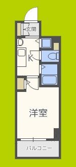 プレサンス心斎橋ルティア 間取り